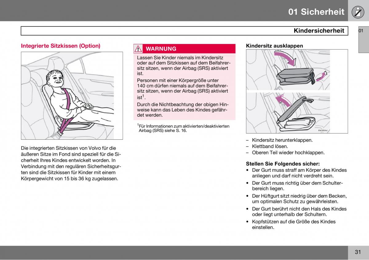 Volvo S60 I 1 Handbuch / page 32