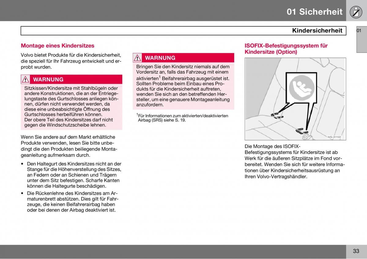 Volvo S60 I 1 Handbuch / page 34