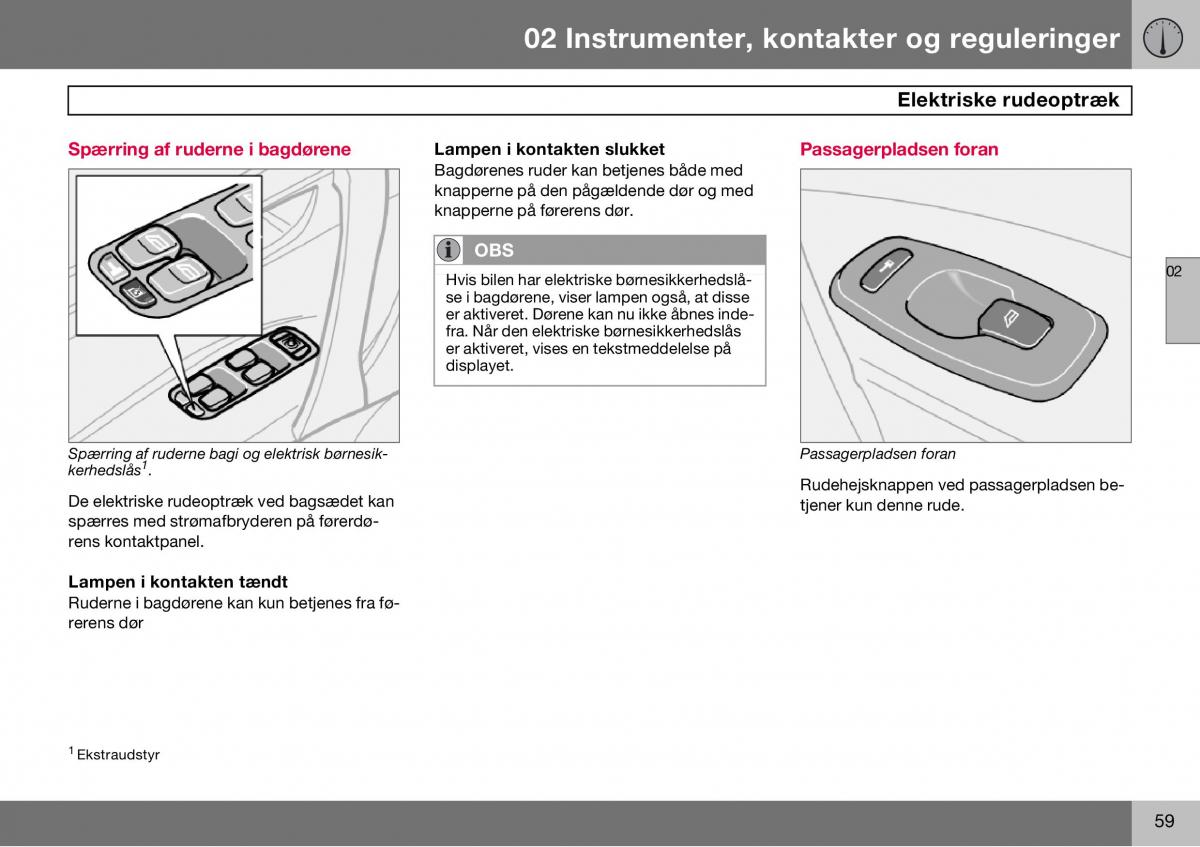 Volvo S60 I 1 Bilens instruktionsbog / page 60