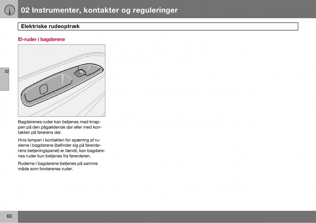 Volvo S60 I 1 Bilens instruktionsbog / page 61