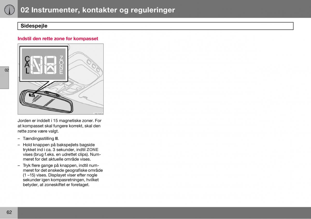 Volvo S60 I 1 Bilens instruktionsbog / page 63