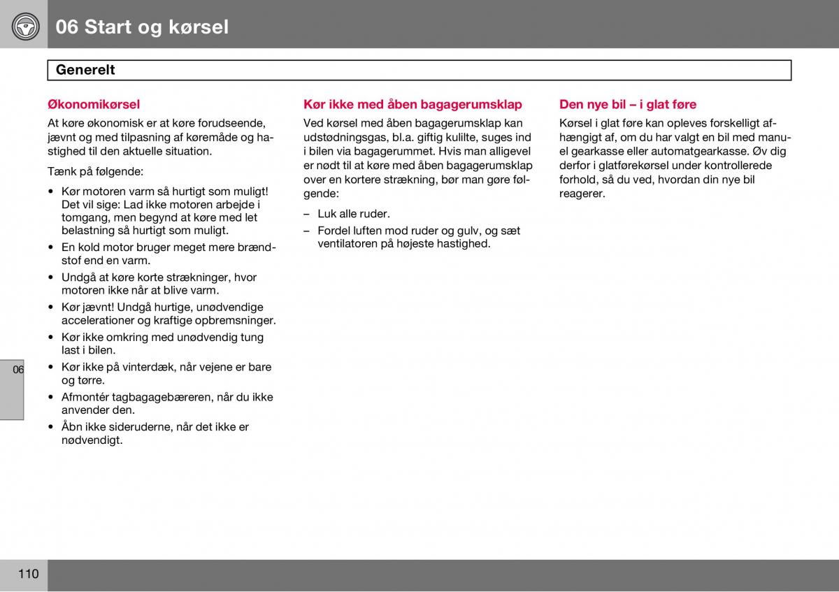 Volvo S60 I 1 Bilens instruktionsbog / page 111