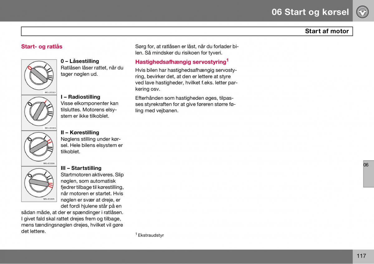 Volvo S60 I 1 Bilens instruktionsbog / page 118