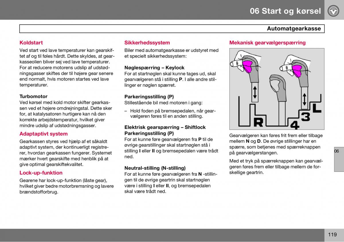 Volvo S60 I 1 Bilens instruktionsbog / page 120