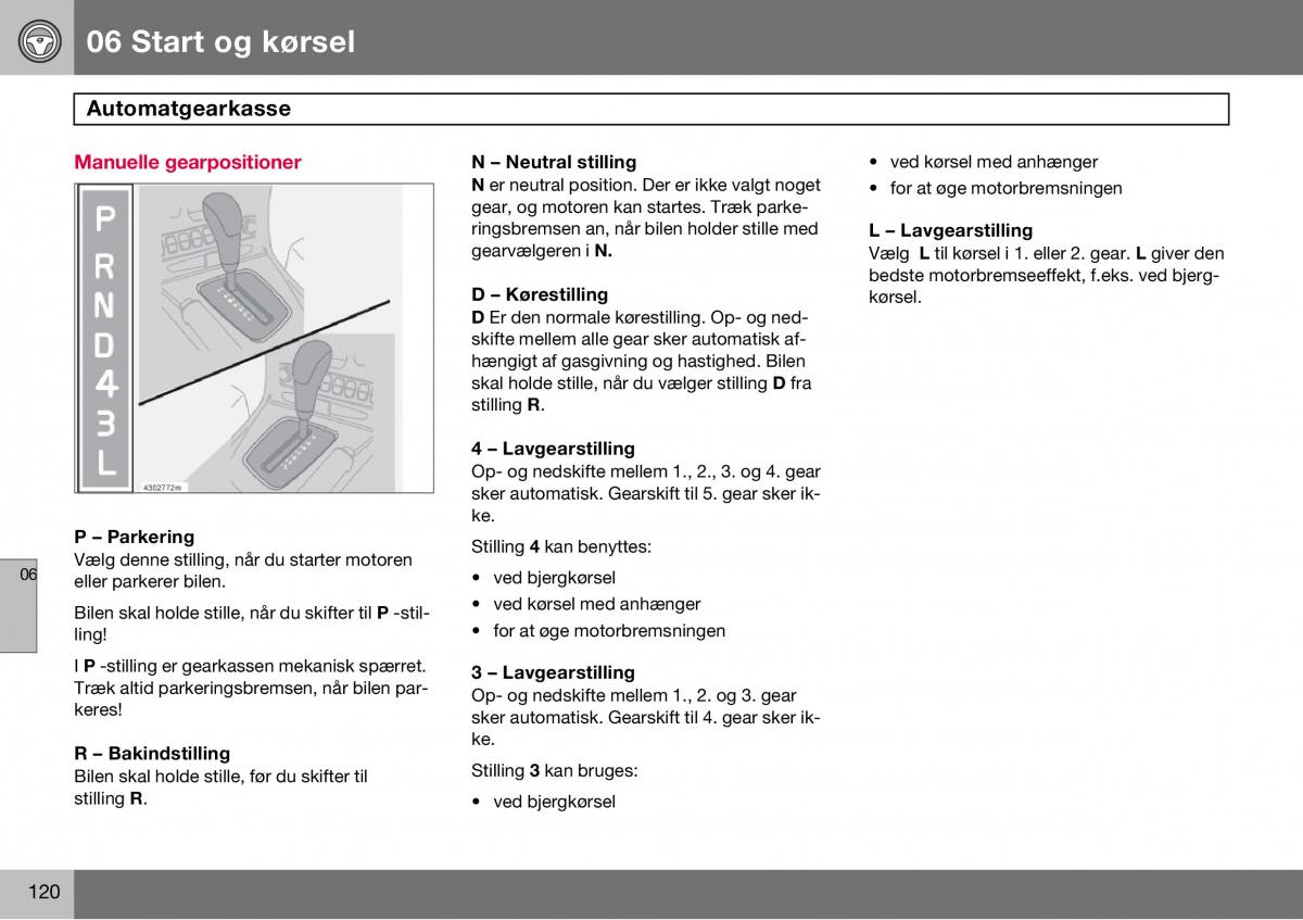 Volvo S60 I 1 Bilens instruktionsbog / page 121