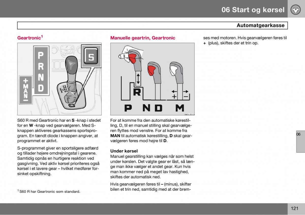 Volvo S60 I 1 Bilens instruktionsbog / page 122