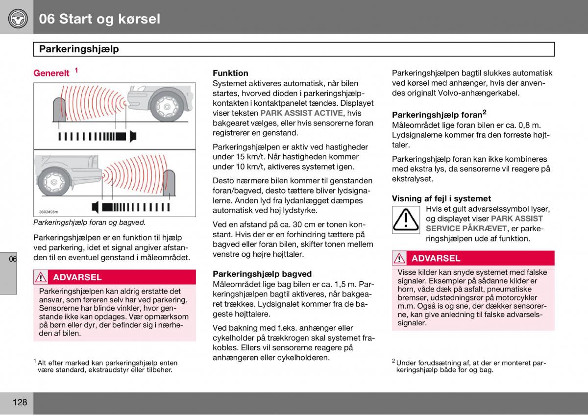 Volvo S60 I 1 Bilens instruktionsbog / page 129