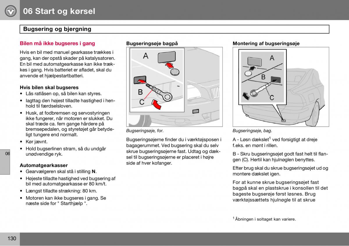 Volvo S60 I 1 Bilens instruktionsbog / page 131