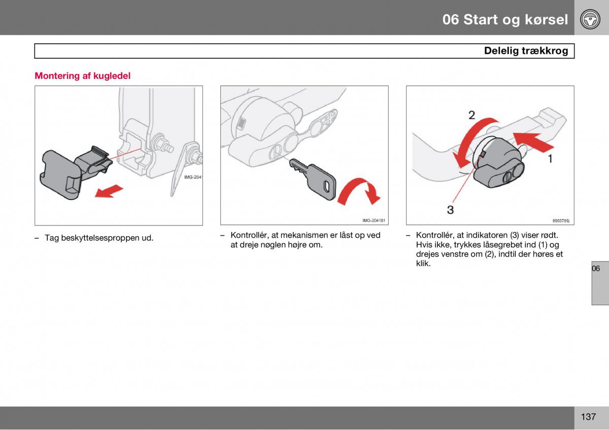 Volvo S60 I 1 Bilens instruktionsbog / page 138