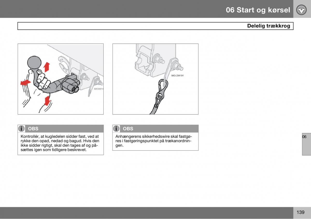 Volvo S60 I 1 Bilens instruktionsbog / page 140