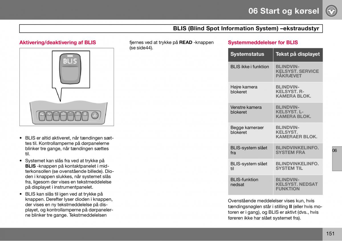 Volvo S60 I 1 Bilens instruktionsbog / page 152