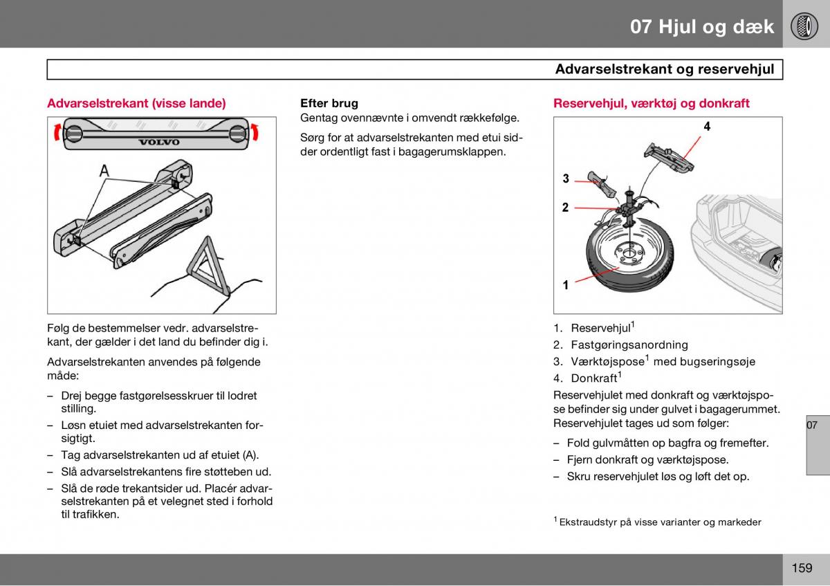 Volvo S60 I 1 Bilens instruktionsbog / page 160