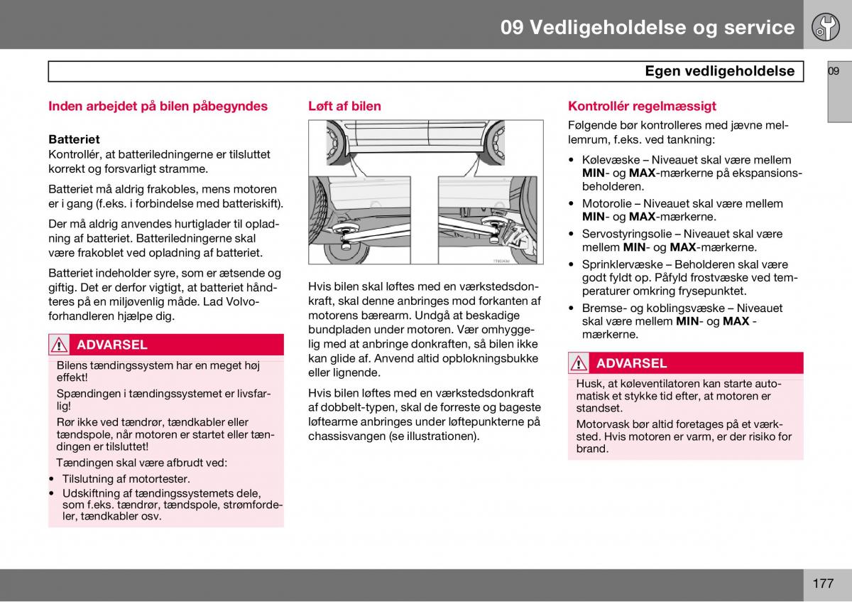 Volvo S60 I 1 Bilens instruktionsbog / page 178