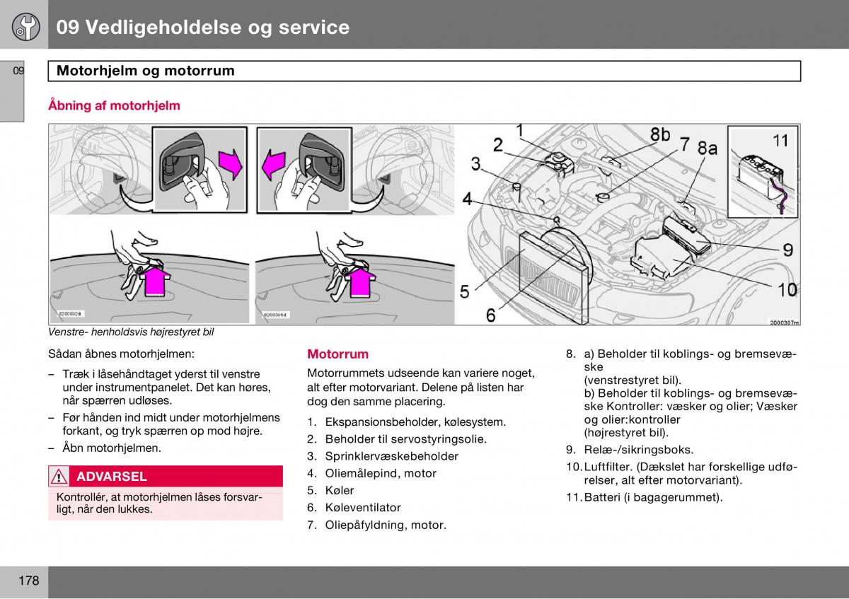 Volvo S60 I 1 Bilens instruktionsbog / page 179