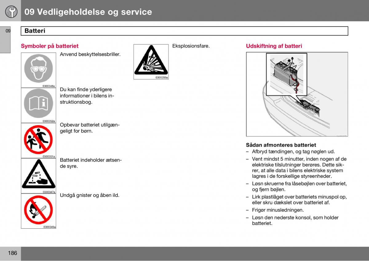 Volvo S60 I 1 Bilens instruktionsbog / page 187