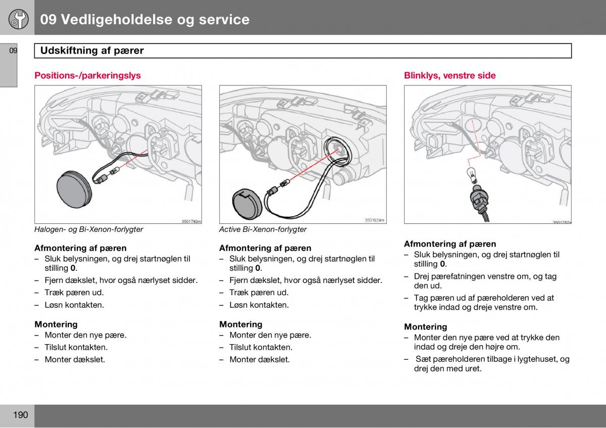 Volvo S60 I 1 Bilens instruktionsbog / page 191