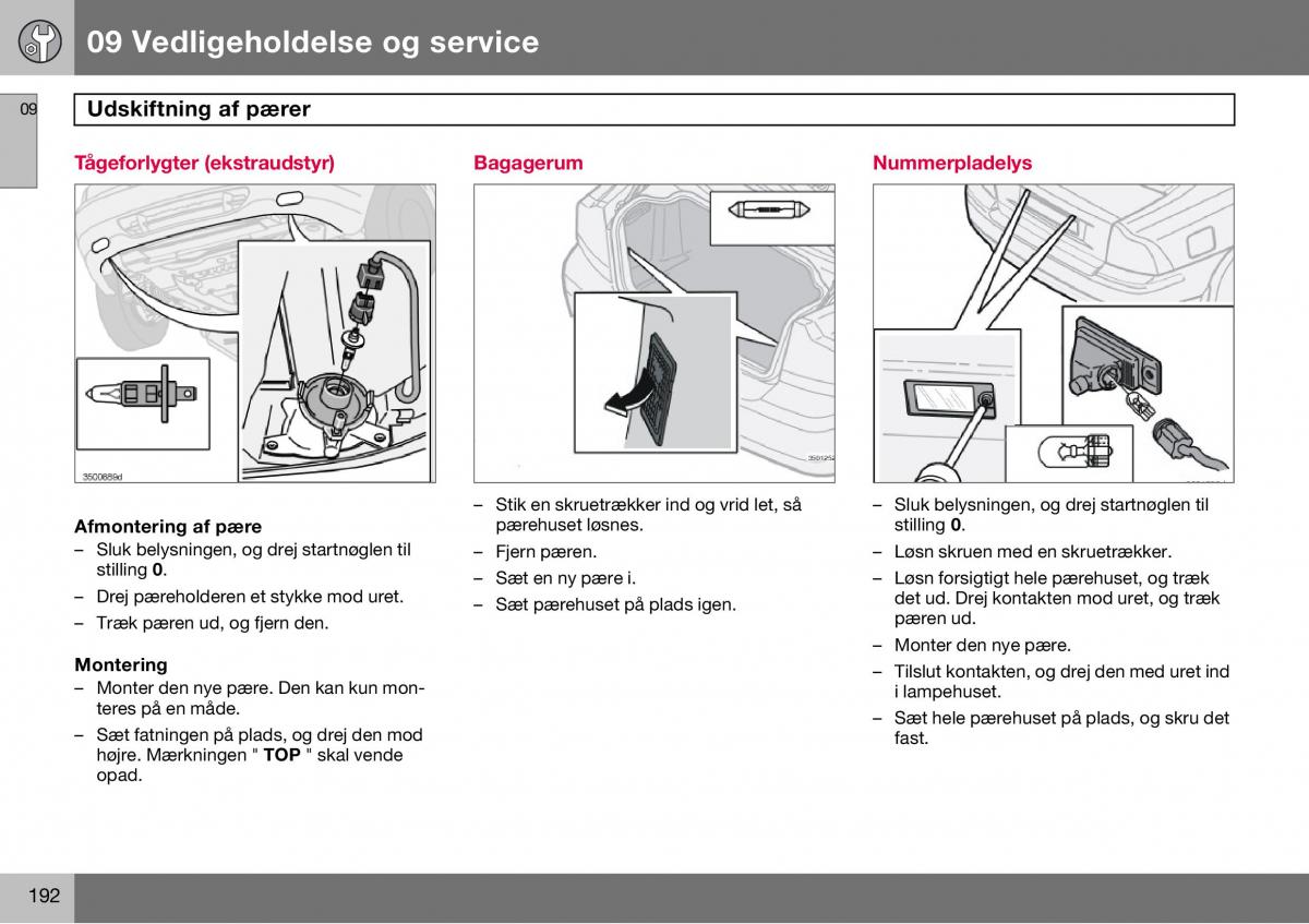 Volvo S60 I 1 Bilens instruktionsbog / page 193