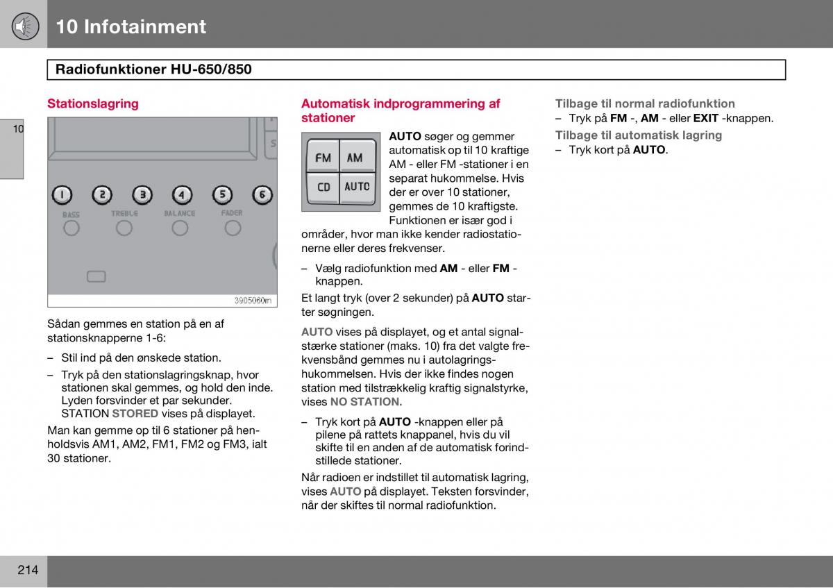 Volvo S60 I 1 Bilens instruktionsbog / page 215