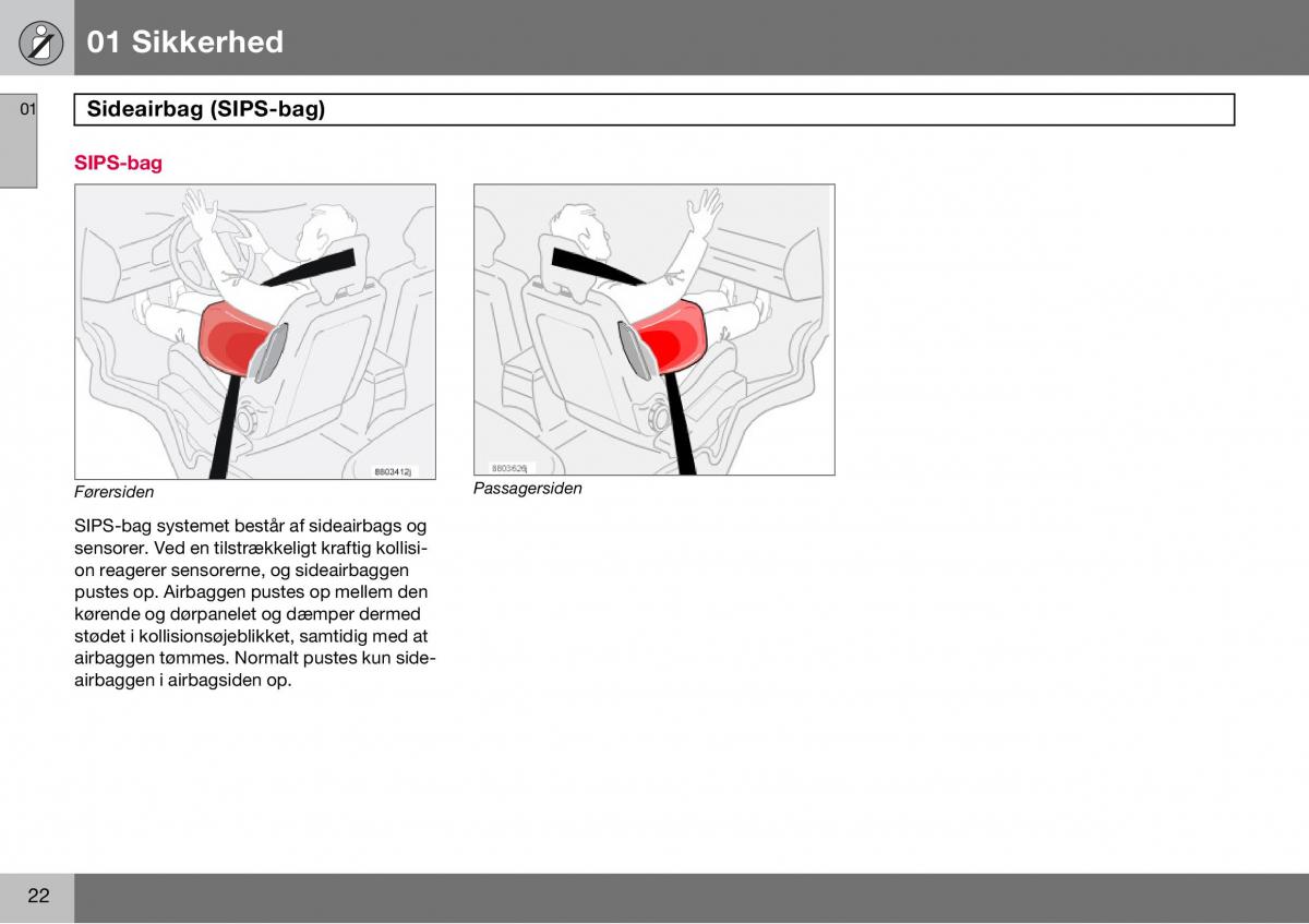 Volvo S60 I 1 Bilens instruktionsbog / page 23