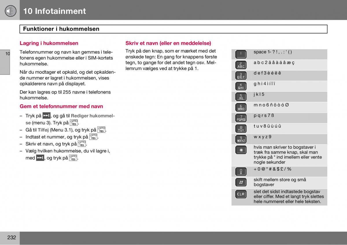 Volvo S60 I 1 Bilens instruktionsbog / page 233