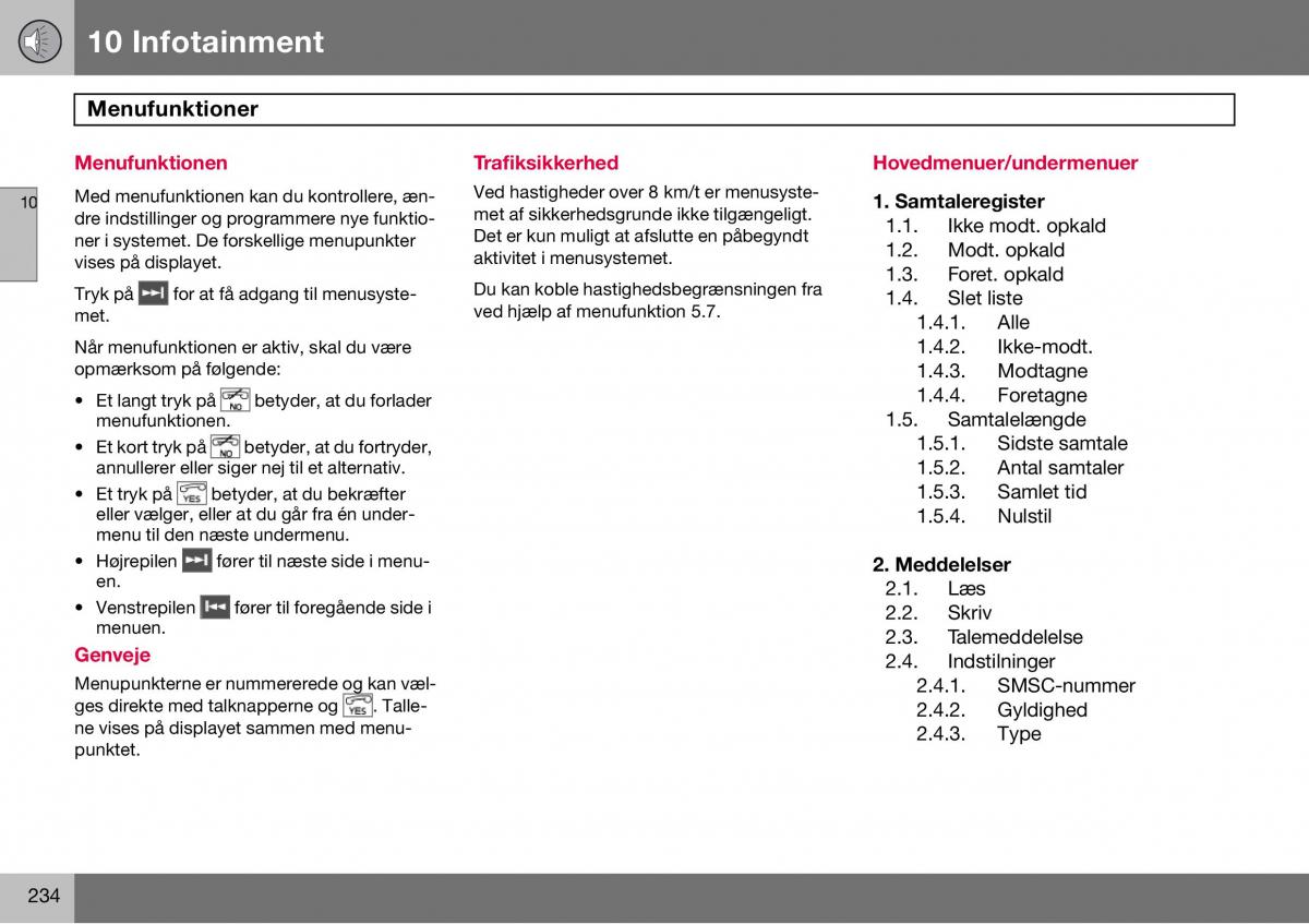 Volvo S60 I 1 Bilens instruktionsbog / page 235