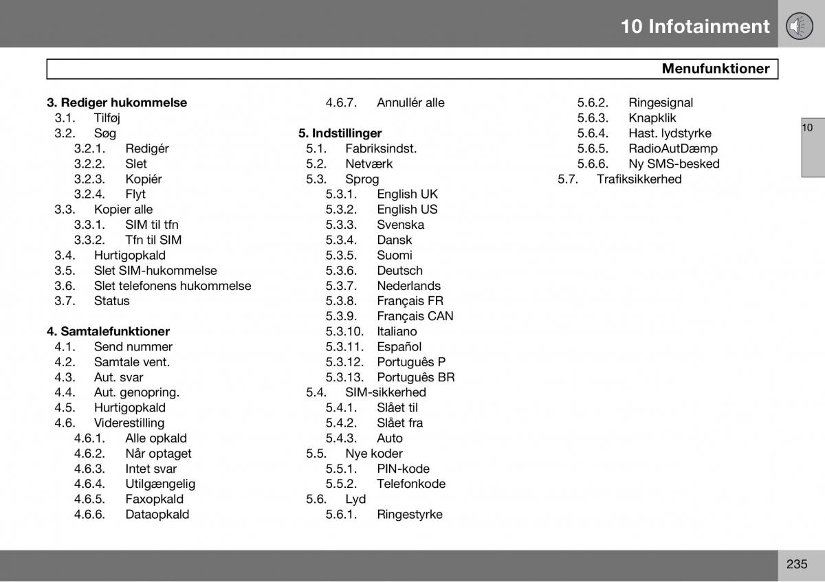 Volvo S60 I 1 Bilens instruktionsbog / page 236