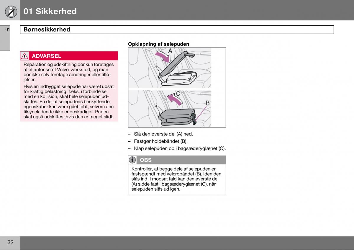 Volvo S60 I 1 Bilens instruktionsbog / page 33