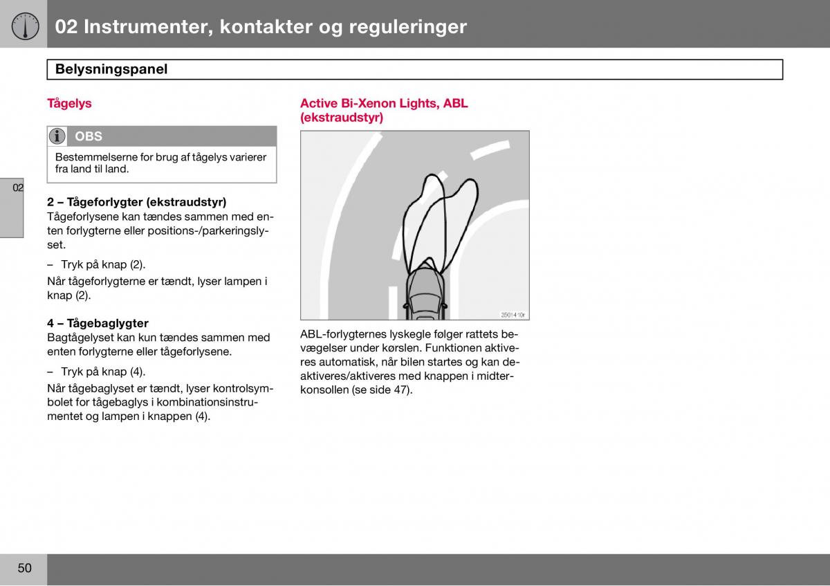 Volvo S60 I 1 Bilens instruktionsbog / page 51