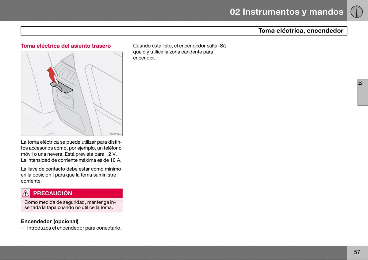 Volvo S60 I 1 manual del propietario / page 58