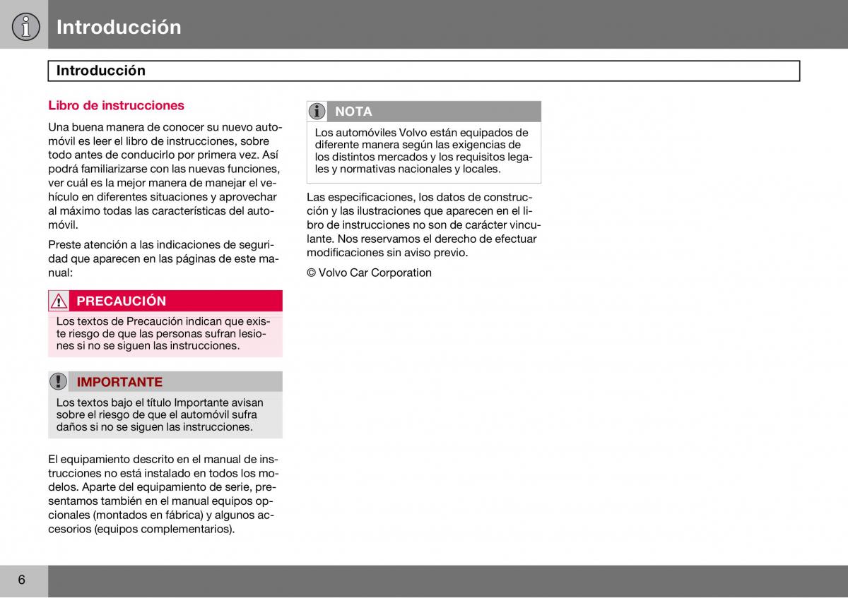 Volvo S60 I 1 manual del propietario / page 7