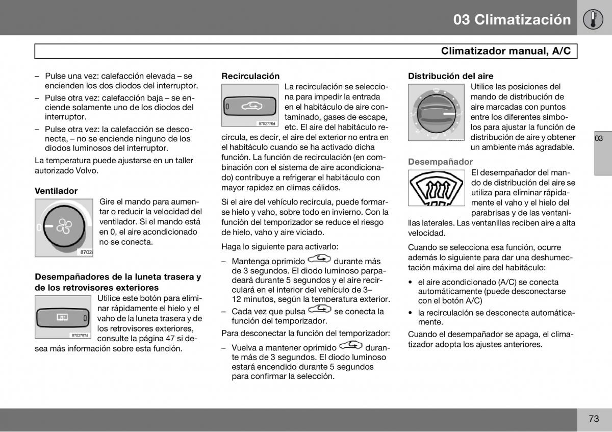 Volvo S60 I 1 manual del propietario / page 74