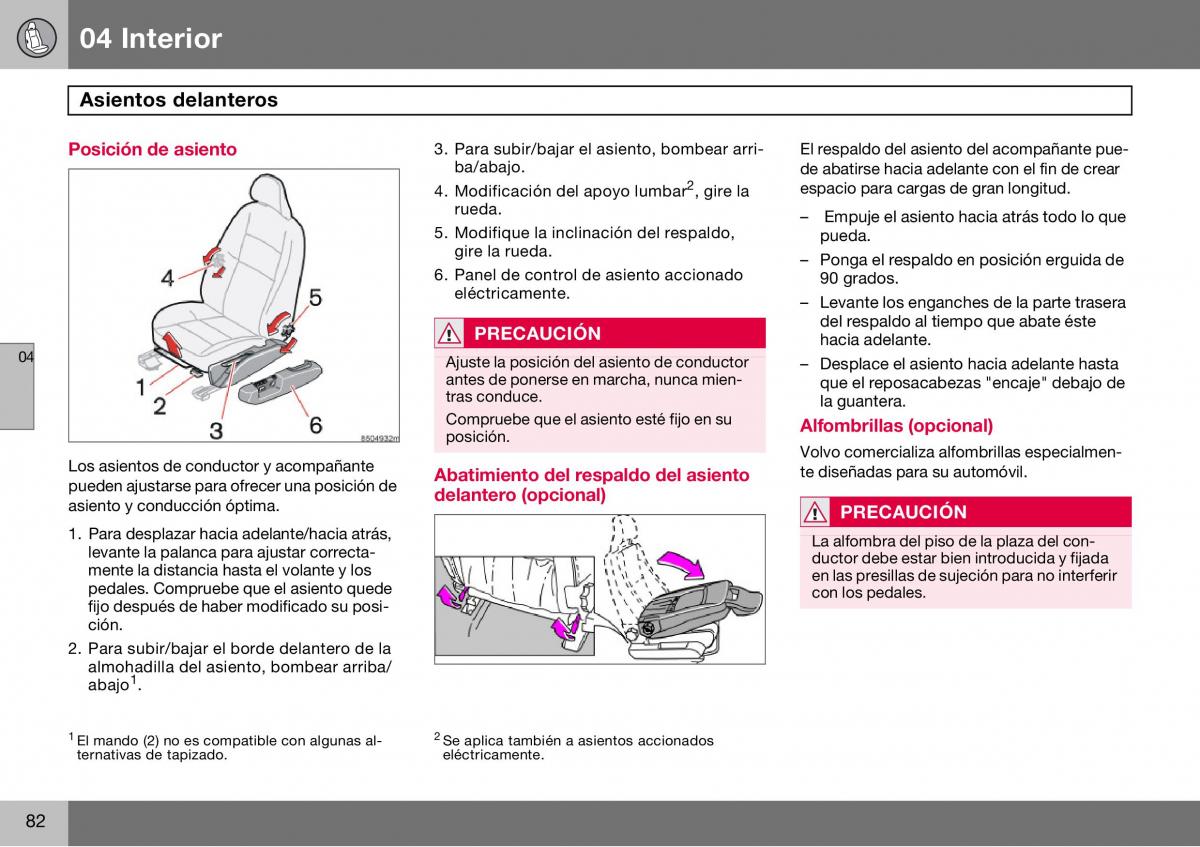 Volvo S60 I 1 manual del propietario / page 83