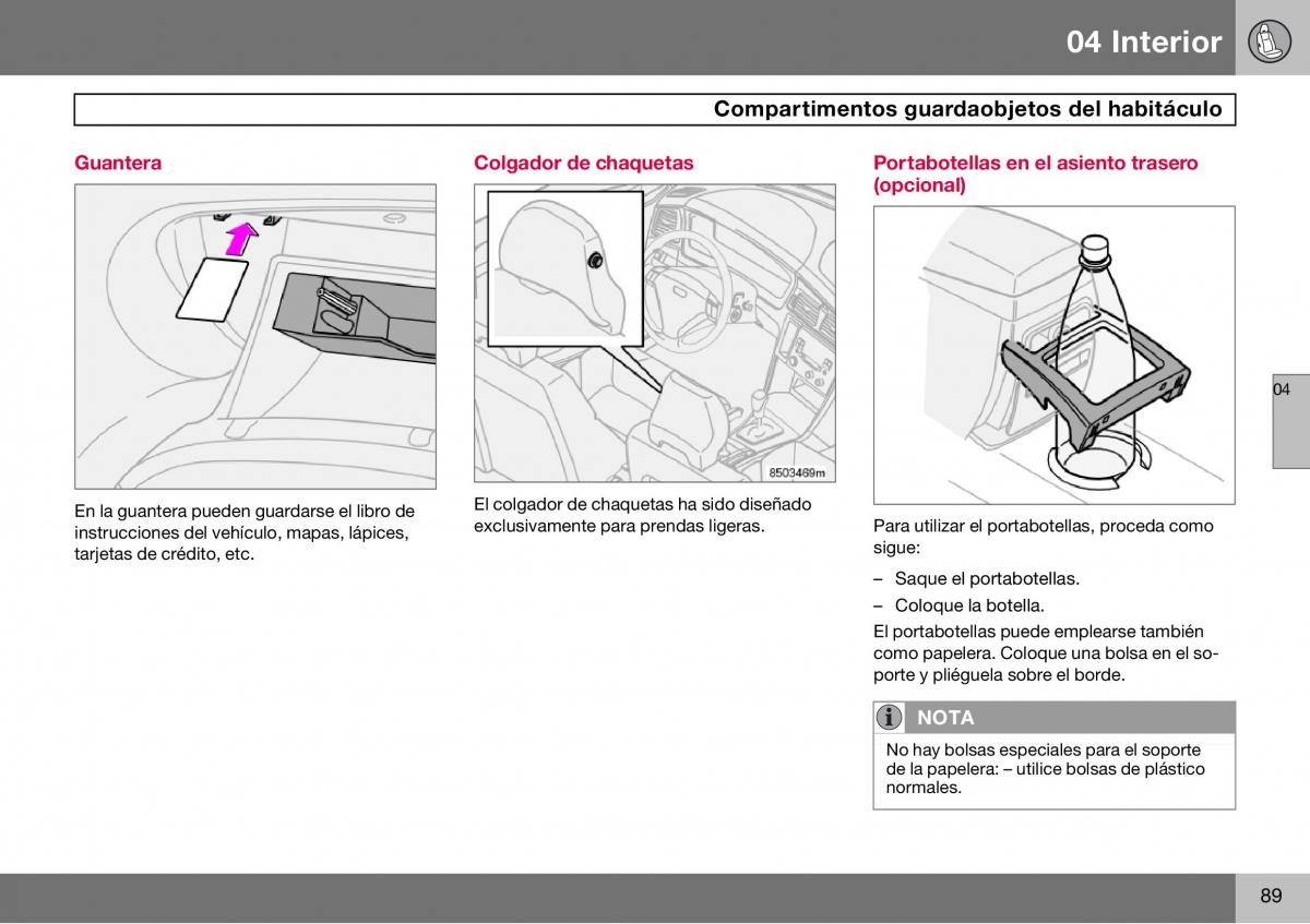 Volvo S60 I 1 manual del propietario / page 90