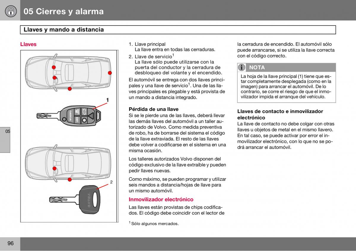 Volvo S60 I 1 manual del propietario / page 97