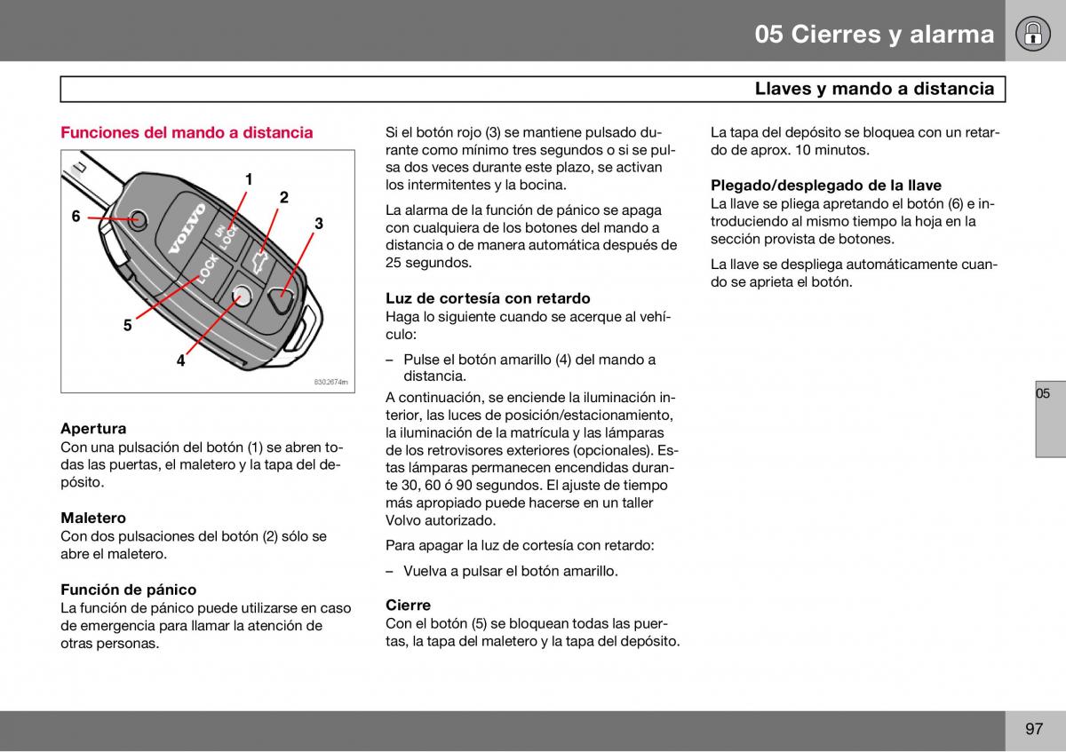 Volvo S60 I 1 manual del propietario / page 98