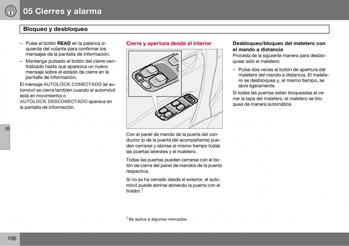 Volvo S60 I 1 manual del propietario / page 101