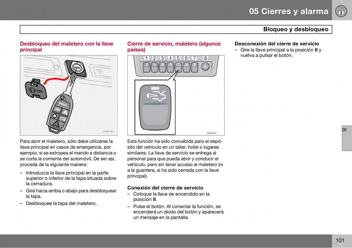 Volvo S60 I 1 manual del propietario / page 102