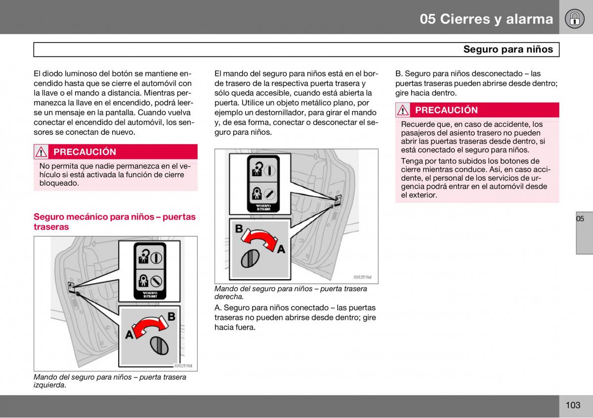 Volvo S60 I 1 manual del propietario / page 104