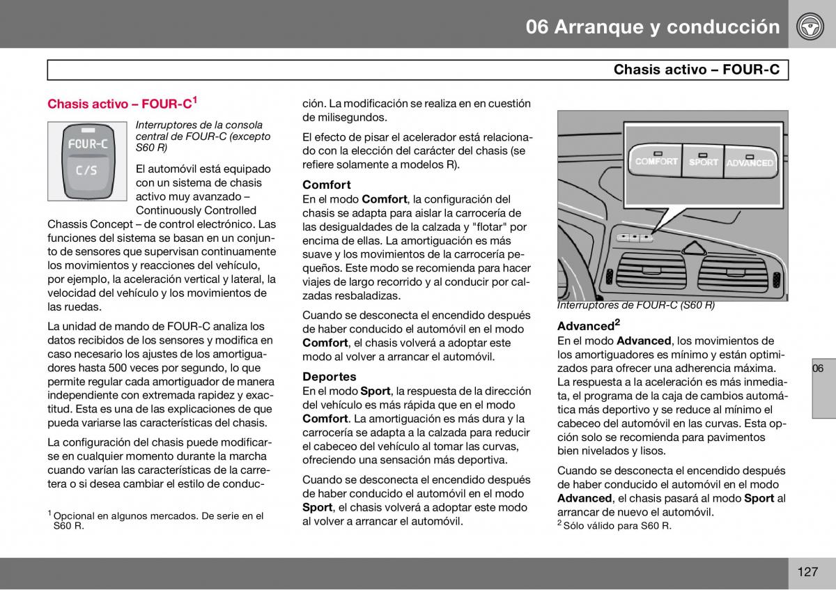 Volvo S60 I 1 manual del propietario / page 128