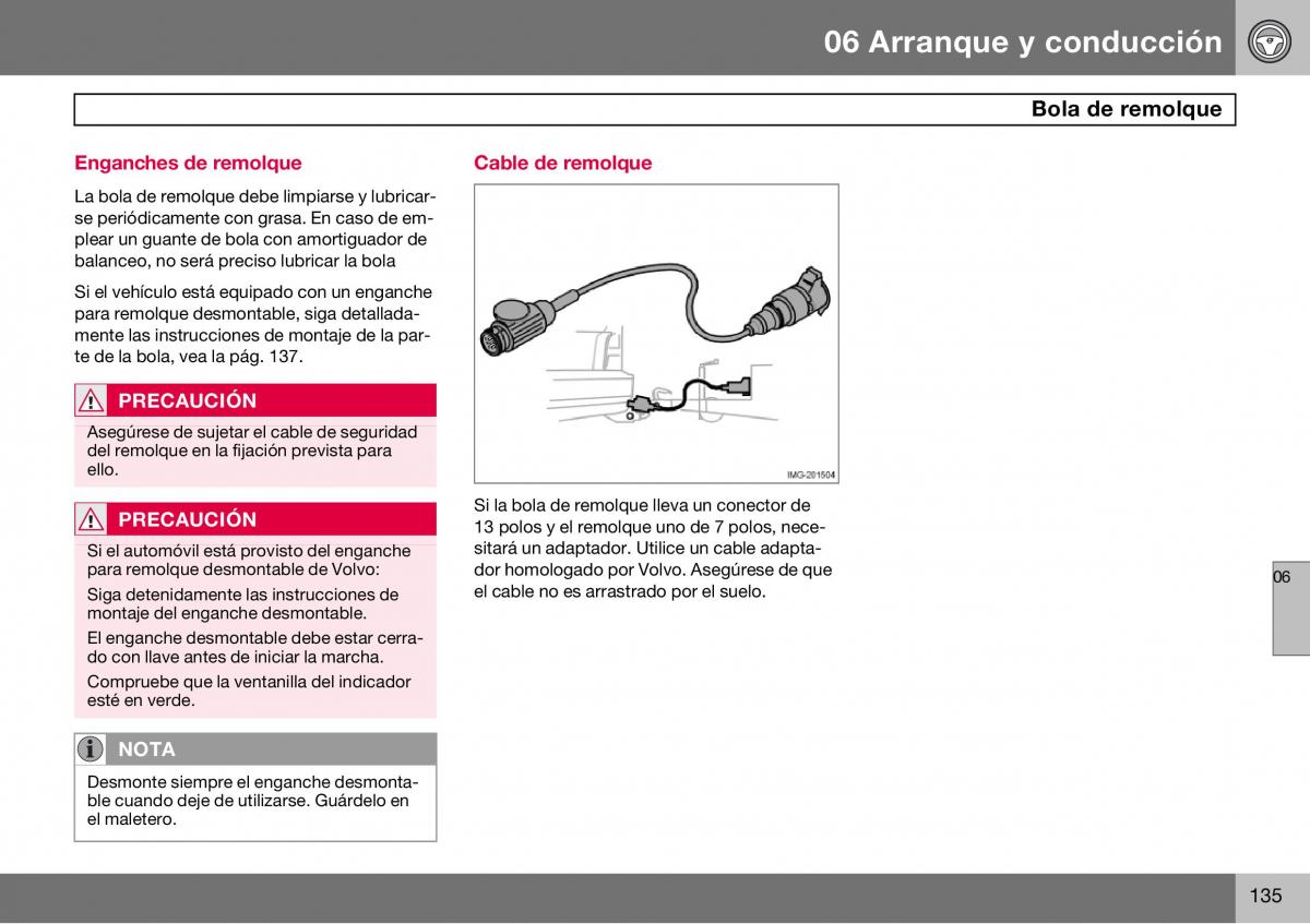 Volvo S60 I 1 manual del propietario / page 136