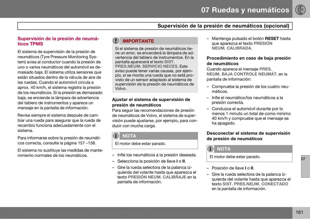 Volvo S60 I 1 manual del propietario / page 162