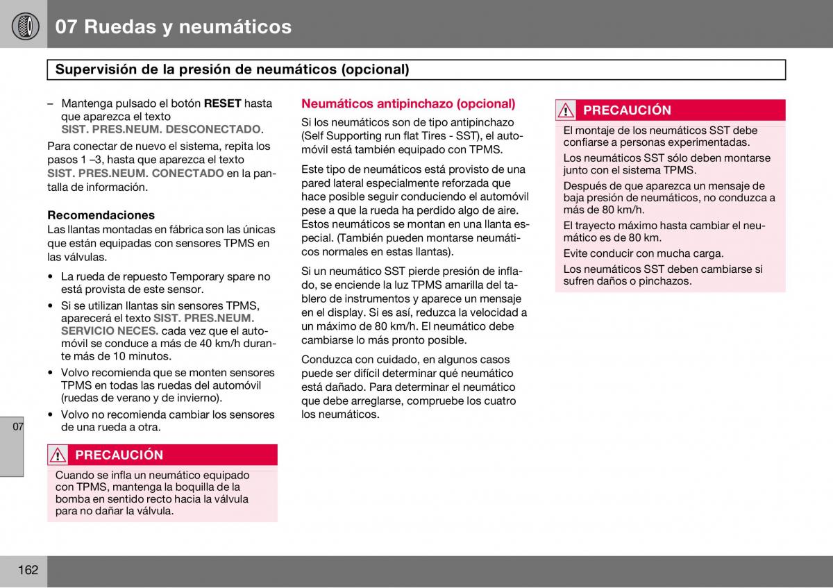 Volvo S60 I 1 manual del propietario / page 163