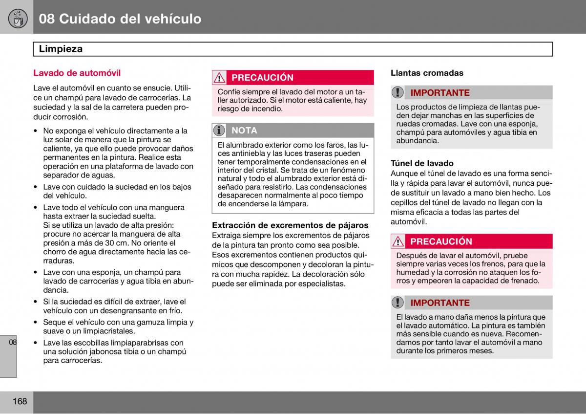 Volvo S60 I 1 manual del propietario / page 169