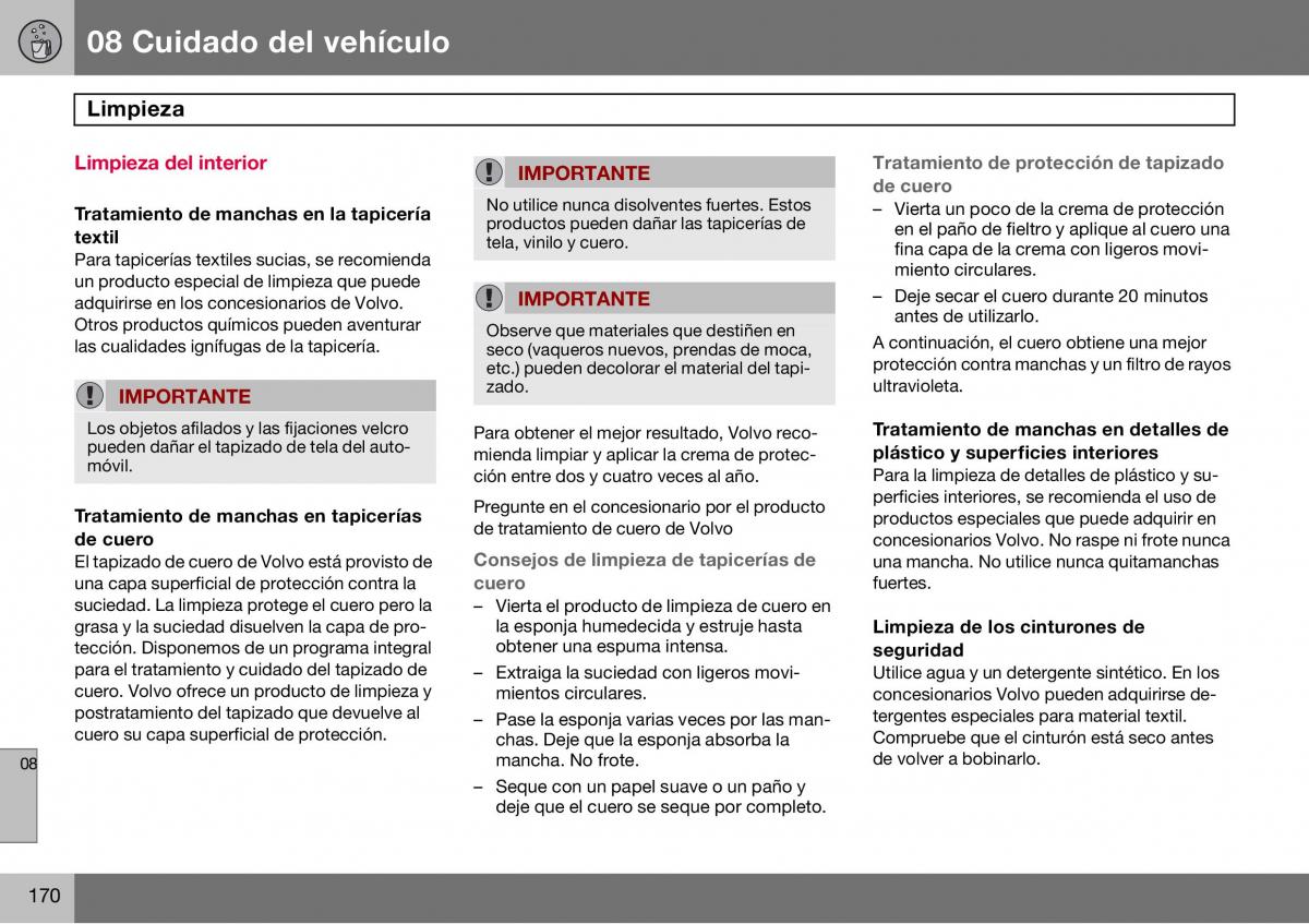 Volvo S60 I 1 manual del propietario / page 171