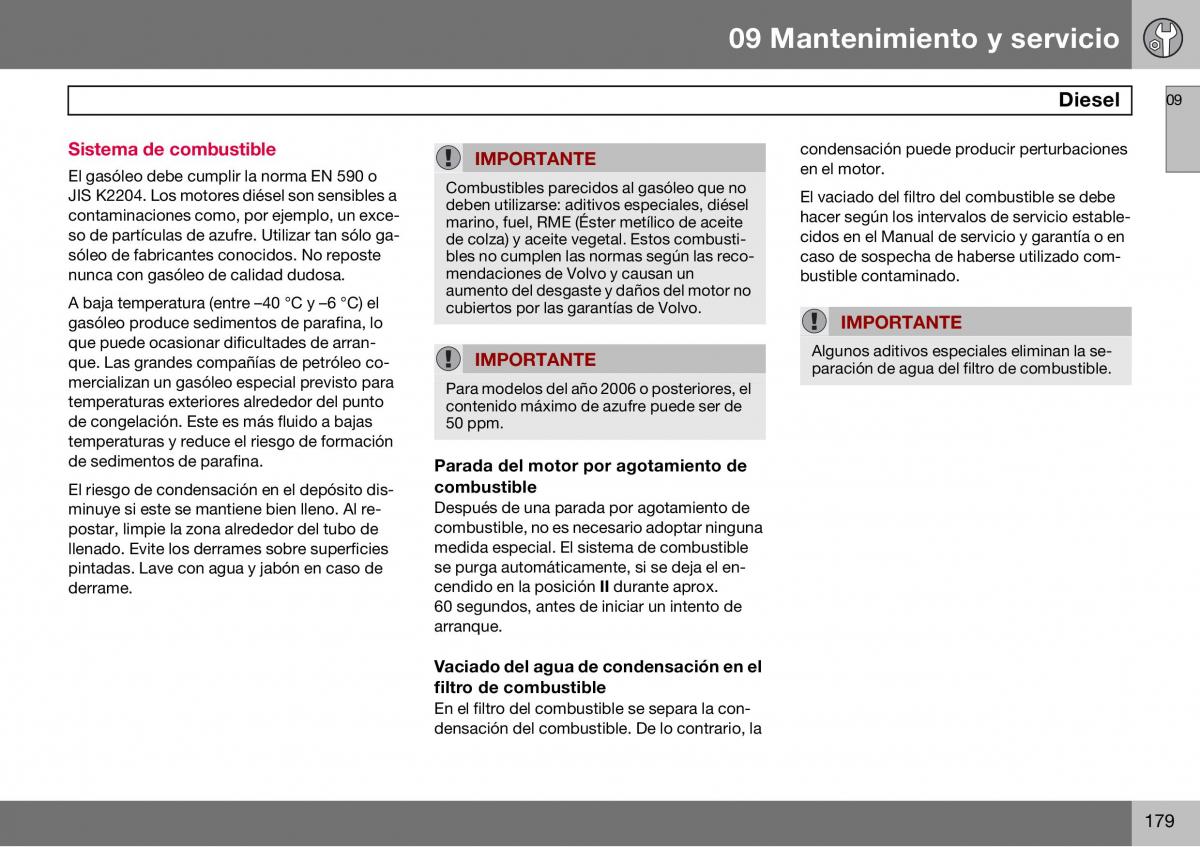 Volvo S60 I 1 manual del propietario / page 180