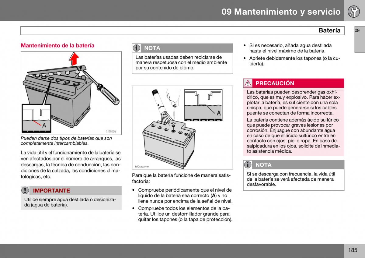 Volvo S60 I 1 manual del propietario / page 186