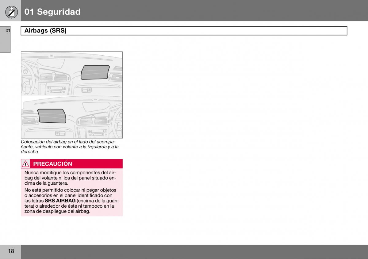 Volvo S60 I 1 manual del propietario / page 19