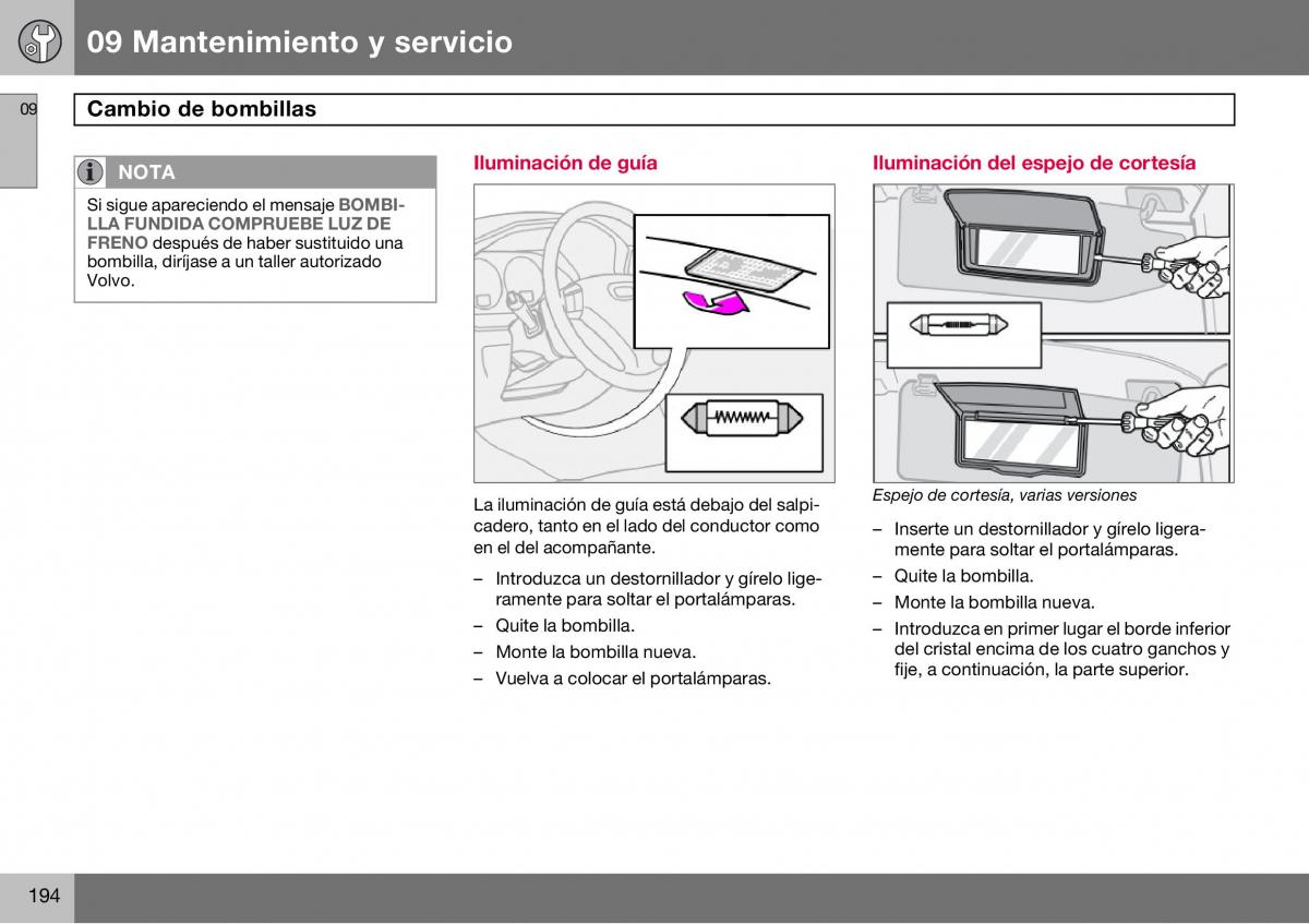 Volvo S60 I 1 manual del propietario / page 195