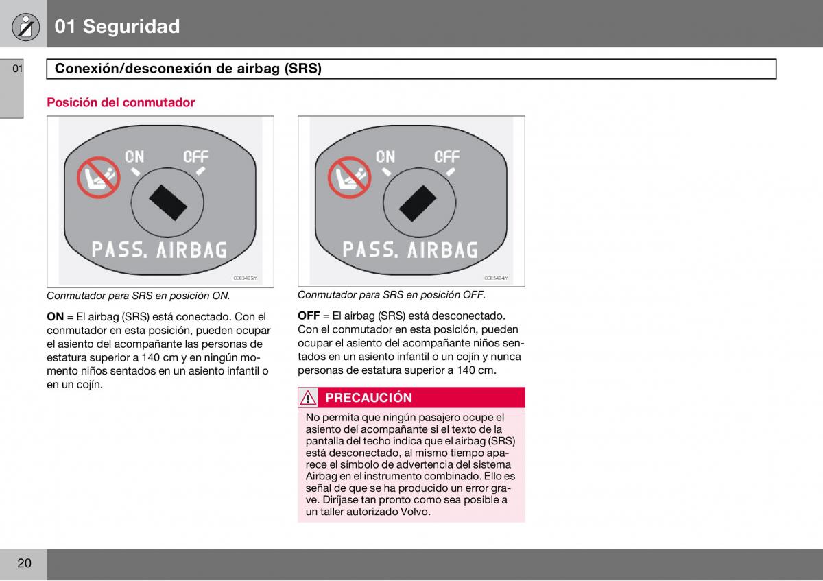 Volvo S60 I 1 manual del propietario / page 21