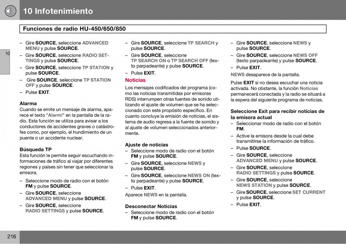 Volvo S60 I 1 manual del propietario / page 217